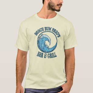 T-shirt Vintage Beach Bum Brad Bar et Grill