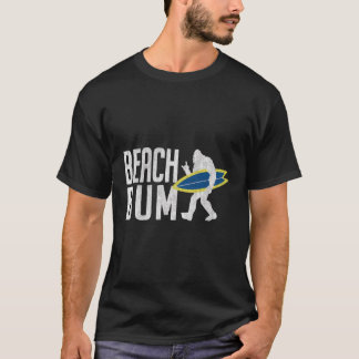 T-shirt Vintage Beach Bum Sasquatch Surf