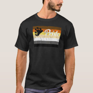 T-shirt Vintage Bear Brotherhood Gay pride Rainbow Word