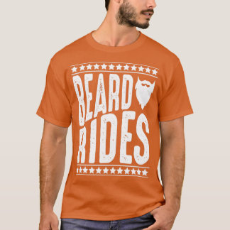 T-shirt Vintage Beard Lover Mens Beard Rides Cadeau