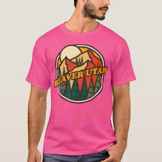 T-shirt Vintage Beaver Utah Mountain Randonnée Souvenir Im