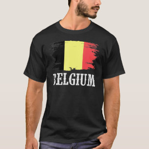 T-shirt Vintage Belgique Drapeau I Love Belgique