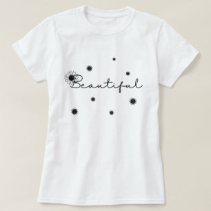 T-shirt Vintage Belle Fleur de Tournesol Noir Floral
