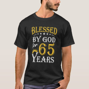 T-shirt Vintage Bénis Par Dieu Pendant 65 Ans Joyeux 65e
