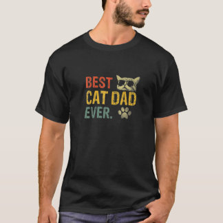 T-shirt Vintage Best Cat Papa Ever Cat Cat Daddy Poison