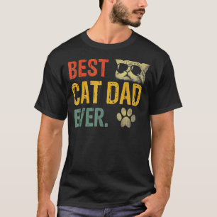 T-shirt Vintage Best Cat Papa Ever Cat Cat Daddy Poison
