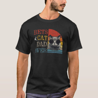 T-shirt Vintage Best Cat Papa Ever Cat Cat Daddy Poison