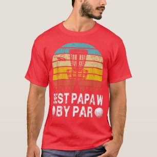 T-shirt Vintage Best Papaw By Par Disc Golf Pères Golfeurs
