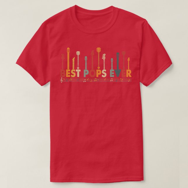 T-shirt Vintage Best Pops (Design devant)