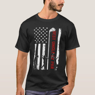 T-shirt Vintage Best Uncle Par Par Famille Golfeur Golf US