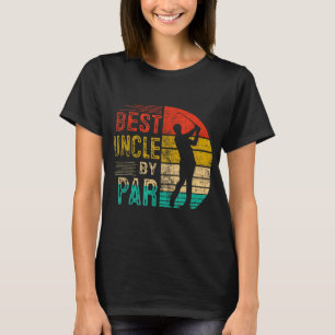 T-shirt Vintage Best Uncle Par Par Par Lover Golf Cadeaux 