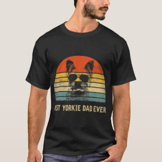 T-shirt Vintage Best Yorkie Papa Jamais Fête des pères Cad