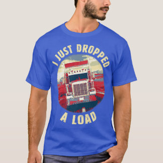 T-shirt Vintage Big Rig Semi Trailer Conducteur de camion