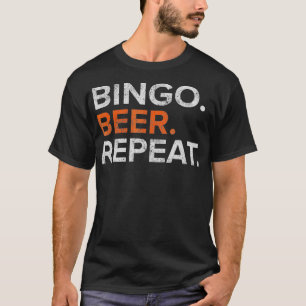 T-shirt Vintage Bingo Bière Répétition Funny