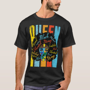 T-shirt Vintage Black Queen African American Pride Power L