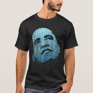 T-shirt vintage bleu frais de Barack Obama
