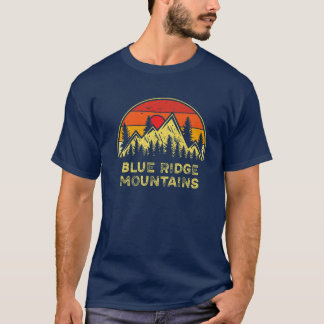 T-shirt Vintage Blue Ridge Mountains Nature Outdoor Hiking