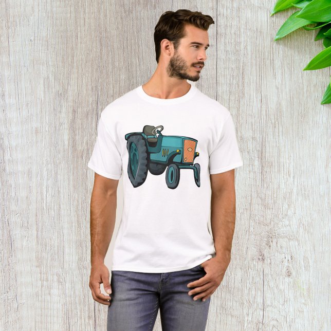 T-shirt Vintage Blue Tracteur (Créateur téléchargé)