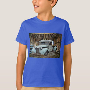 T-shirt Vintage Blue Truck Rustic Grange