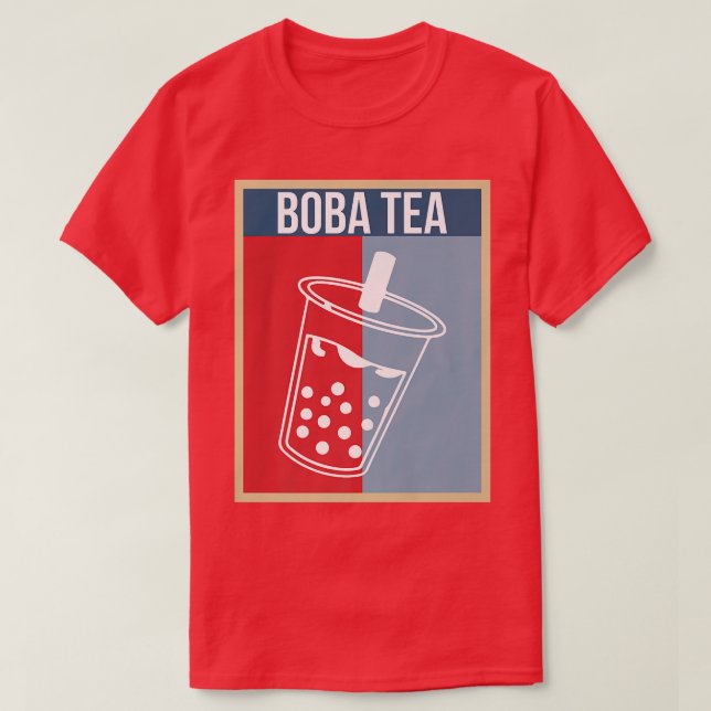 T-shirt Vintage Boba Tea Bubble Premium (Design devant)