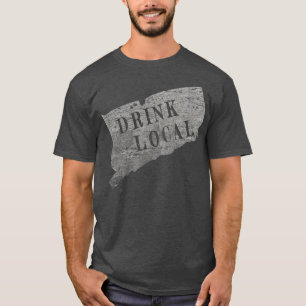 T-shirt Vintage Boire bière artisanale locale Connecticut