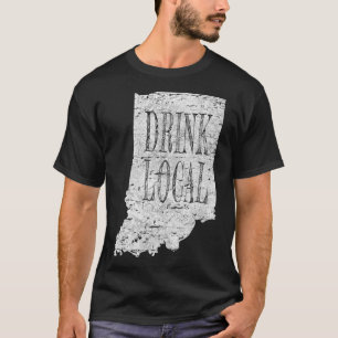 T-shirt Vintage Boire bière artisanale locale Indiana