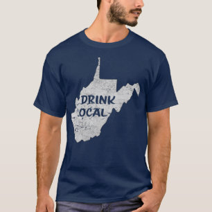 T-shirt Vintage Boire bière artisanale locale West Virgin