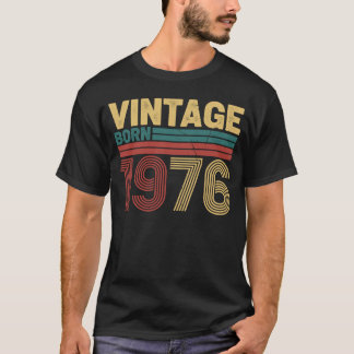 T-shirt Vintage Born 1976 Timeless Retro Birthday Design