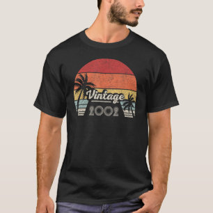 T-shirt Vintage Born En 2002 20e anniversaire 20 Years Old