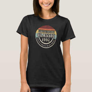 T-shirt Vintage Born In 1992 30th Birthday 30 Years Old
