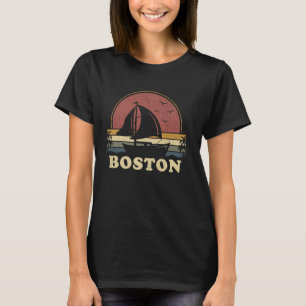 T-shirt Vintage Boston voilier bateau à voile été bateau d