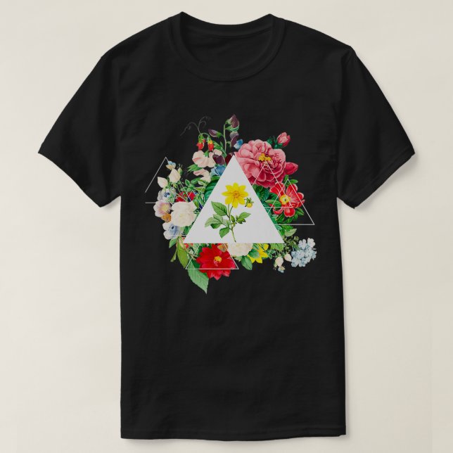T-shirt Vintage Botanique Belle Flore Pr (Design devant)
