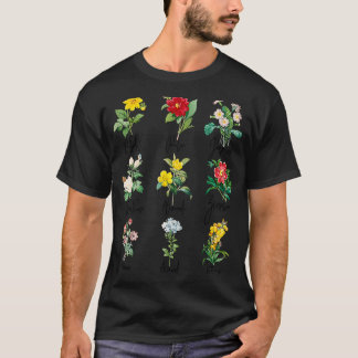 T-shirt Vintage Botanique Belle Flore Puissance
