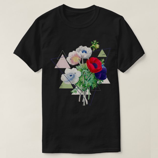 T-shirt Vintage Botanique Belle Flore Puissance (Design devant)