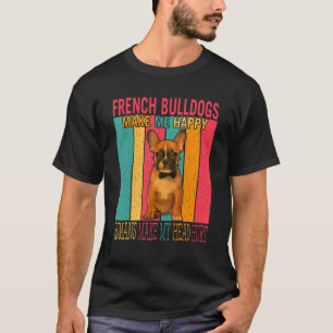 T-shirt Vintage Bouledogues Français Rendent les Humains H