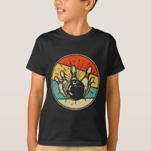 T-shirt Vintage Bowling Grèves Retro Love Ll Art Bowler