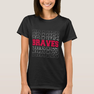T-shirt Vintage Braves School Sports Name 