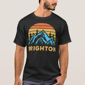 T-shirt Vintage Brighton Utah Retro Mountain Randonnée Sou