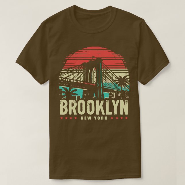 T-shirt Vintage Brooklyn New York (Design devant)