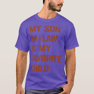 T-shirt Vintage Brown Mon FilsInLaw Est Mon Enfant Préféré