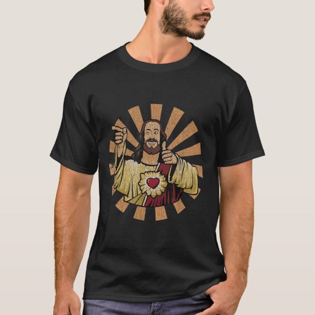 T-shirt Vintage Buddy A Christ Christmas Jesus  (Devant)