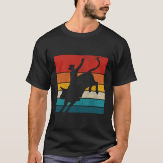 T-shirt Vintage Bull Riding Rodeo Cowboy Western Bull Ride