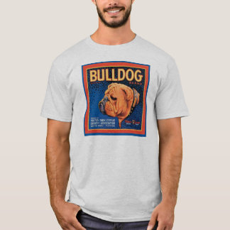T-shirt Vintage Bulldog Brand Crate Étiquette