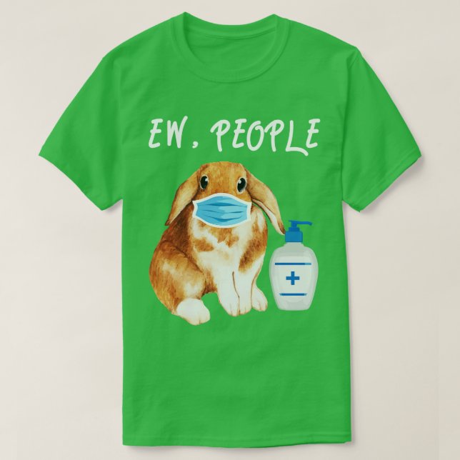 T-shirt Vintage Bunny Mask Ew Personnes (Design devant)