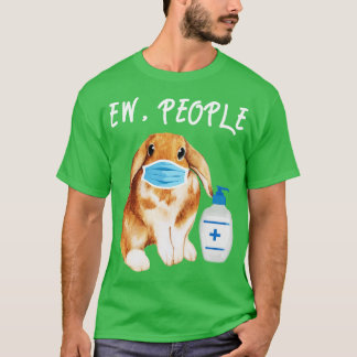 T-shirt Vintage Bunny Mask Ew Personnes