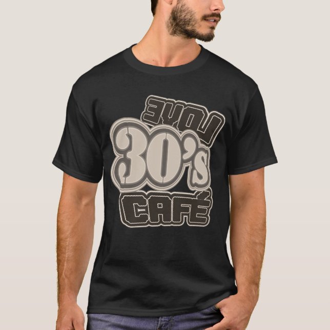 T-Shirt Vintage Café Love 30's (Devant)
