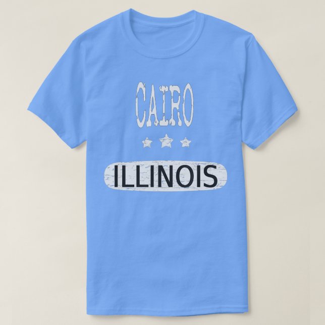 T-shirt Vintage Cairo Illinois (Design devant)