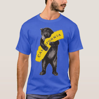 T-shirt Vintage California Bear Hug Illustration