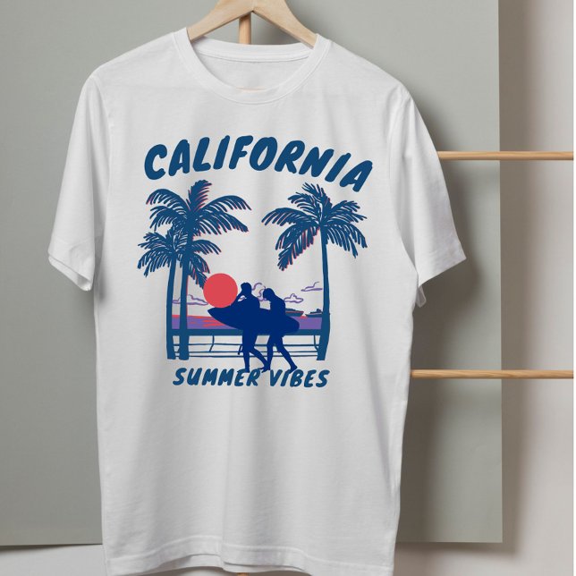 T-shirt Vintage californie violes d'été (Créateur téléchargé)