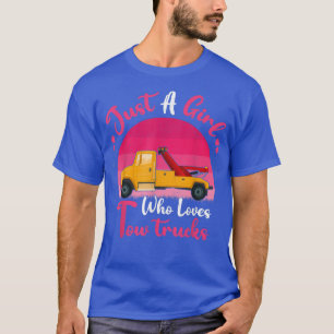 T-shirt Vintage Camion À Chevaux Lover Juste Une Fille Qui